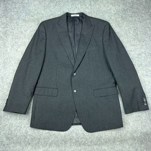 Lauren Ralph‎ Lauren Blazer Mens 46 R Black Wool Cashmere Peak Sport Coat Jacket